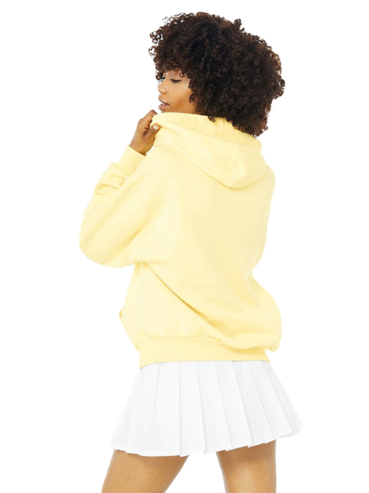 ALO YOGA PLUSHED PULLOVER SWEATSHIRT HOODED LOOSE POCKETS LONG-SLEEVED TOP AUTUMN AND WINTER WOMENS RUNNING CASUAL WEAR