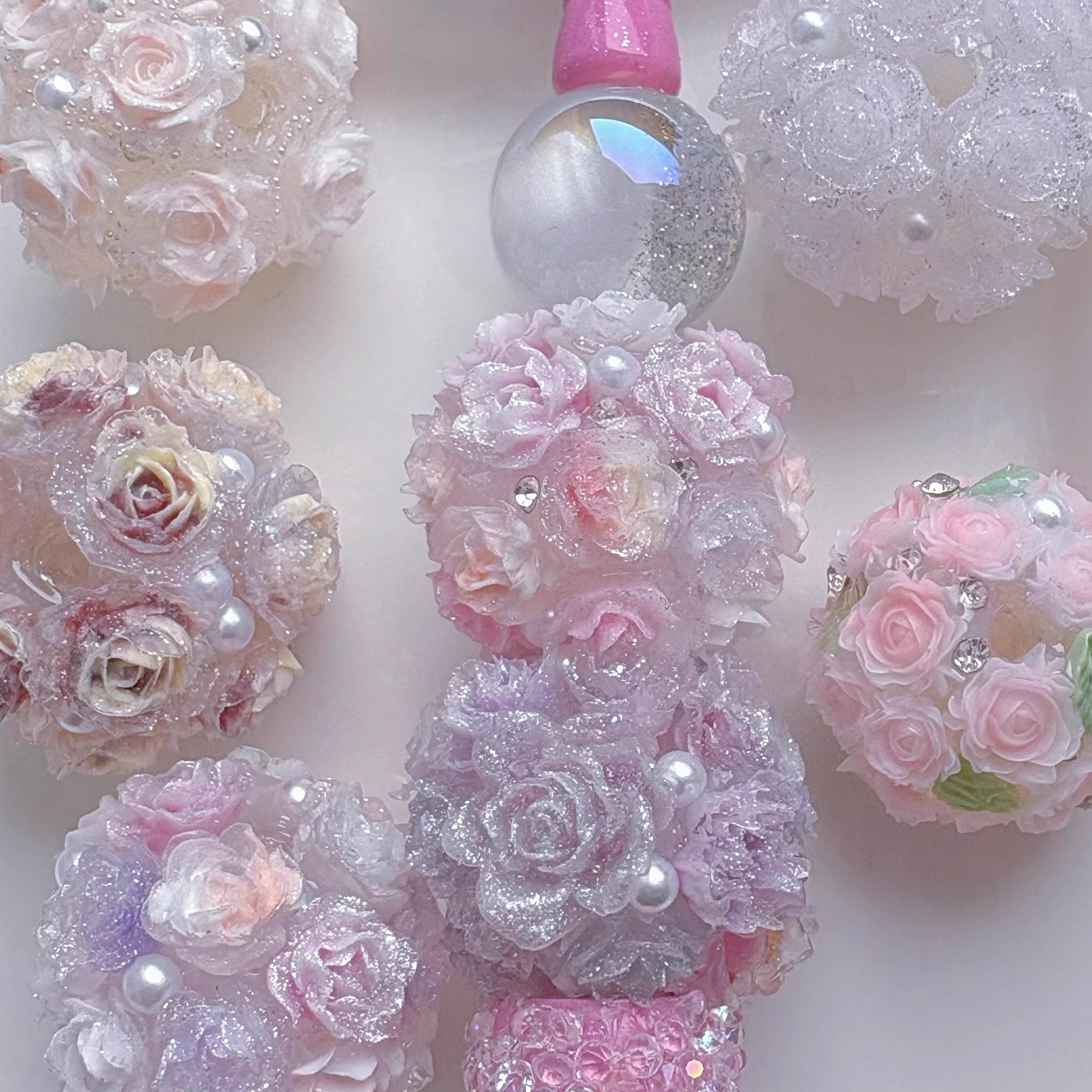 软花花球diy重工笔花球珠子串珠手作手机链钥匙扣挂件饰品配件,饰品/流行首饰/时尚饰品新,其他DIY饰品配件,淘宝优惠券,粉丝福利购,淘宝优惠卷