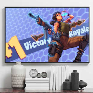 fortnite堡垒之夜墙贴自粘海报房宿舍装饰超大海报高清壁纸贴纸