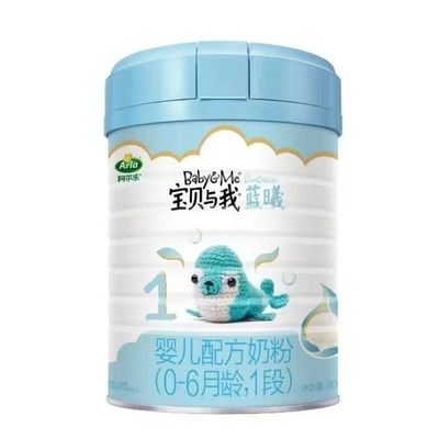 宝贝与我蓝曦1段800克罐装幼儿配方牛奶粉适用于6-12个月宝宝