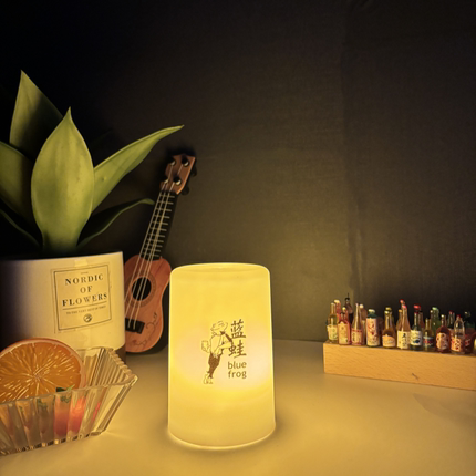 桌灯可ledLOG0酒吧充电户外圆柱台灯ktv桌上灯酒吧餐厅露营灯