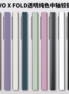 适用于vivoXfold5折叠手机透明纯黑白粉紫蓝色xfold2中轴铰链保护vivoxfold3 pro中轴侧边防刮贴膜贴纸人磨砂