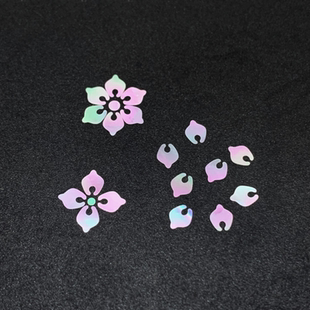 宝相花瓣螺钿片夜光贝白蝶贝大漆螺钿漆器漆画镶嵌材料首饰美甲