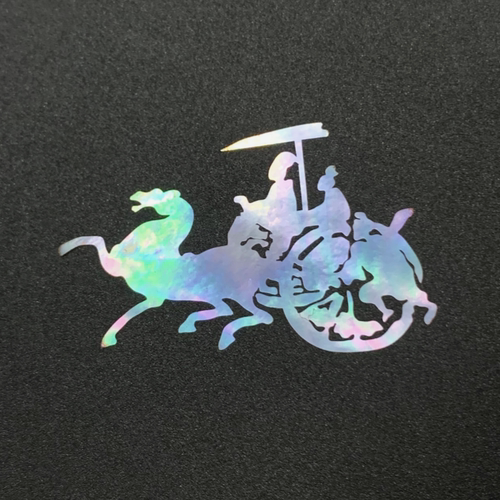 马车螺钿片战国马车传统纹样贝壳片大漆螺钿漆器漆画漆艺镶嵌材料