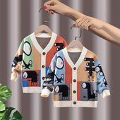 女童毛线宝宝儿童男童毛衣外套新款 婴儿针织开衫 薄 2026春秋装 童装