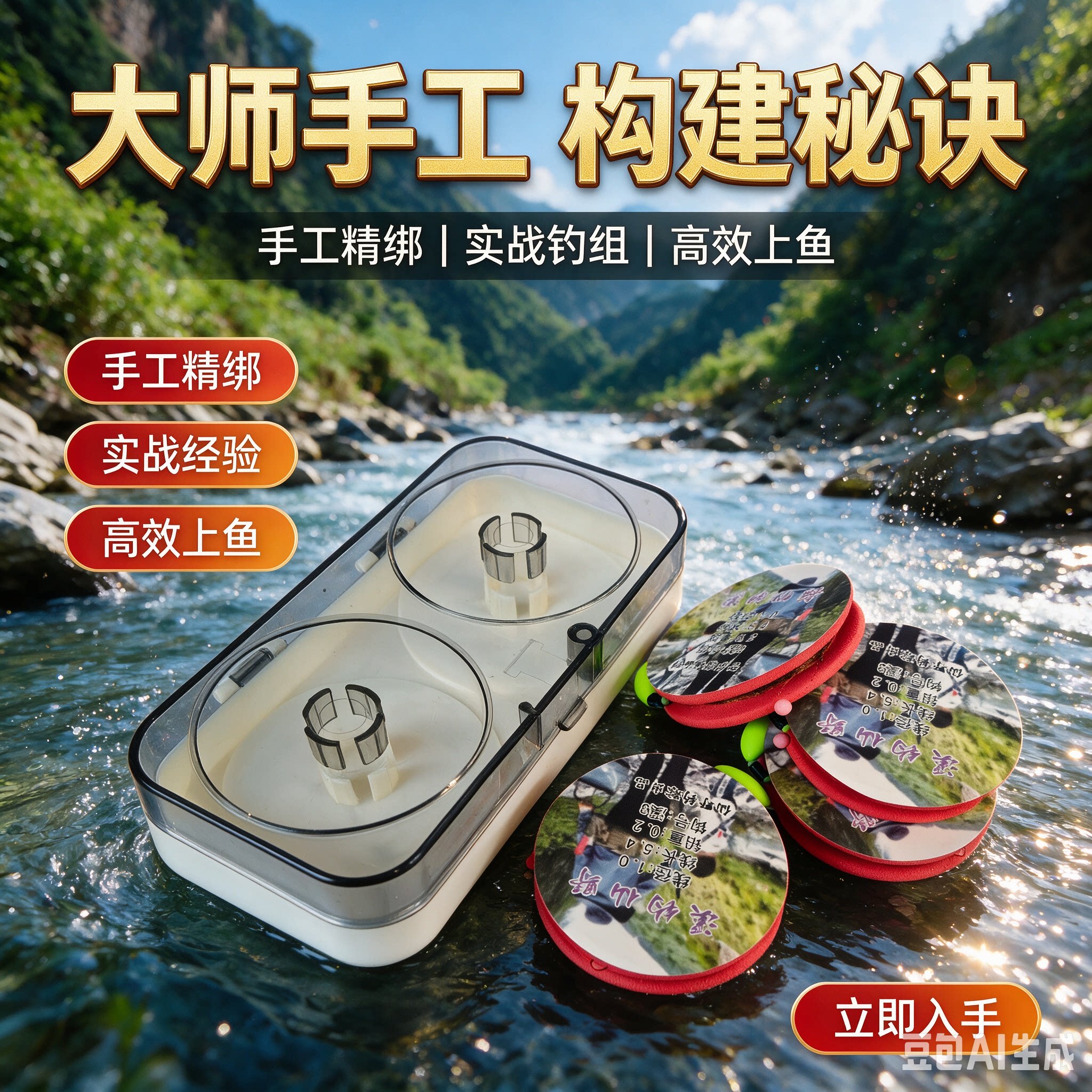 仙野溪流钓组线组小鱼白条马口溪石斑成品线组七星漂通线子线缓沉