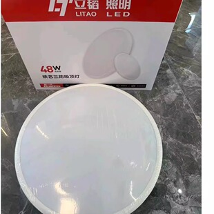 立韬照明 LED防水圆形卧室阳台厨房卫生间高亮走廊灯 三防吸顶灯