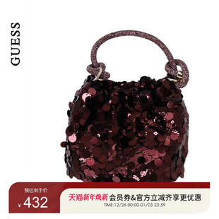 EG953875 饰手提包 GUESS25年新款 秋冬女士双带小包爆闪亮片装