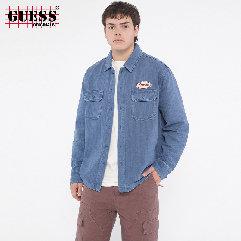 GUESS男士时尚潮流牛仔外套