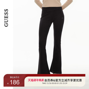 GUESS女士修身 W4PB66K2Q45 收腰显瘦微喇休闲瑜伽裤