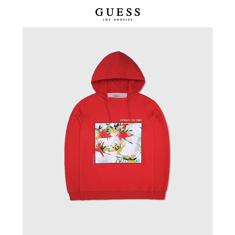 新中式卫衣GUESS连帽套头