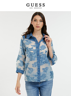 GUESS女士舒适性感衬衫W2GH17D4LC1