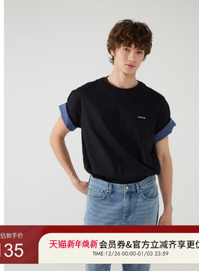 GUESS男女同款日常打底圆领短袖T恤-M5PP56K2Q40