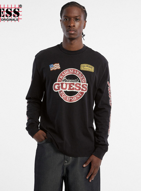 GUESSOriginals 25年新款早秋男士松弛美式复古T恤-M5YI56K8FQ4
