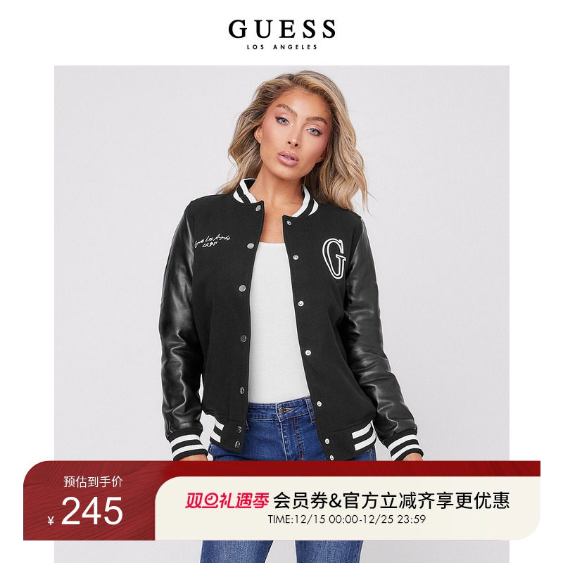 GUESS美式高街百搭撞色棒球服