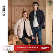 GUESS男士 X4PN09W55R0 羽绒服 商务时尚 纯色翻领短款