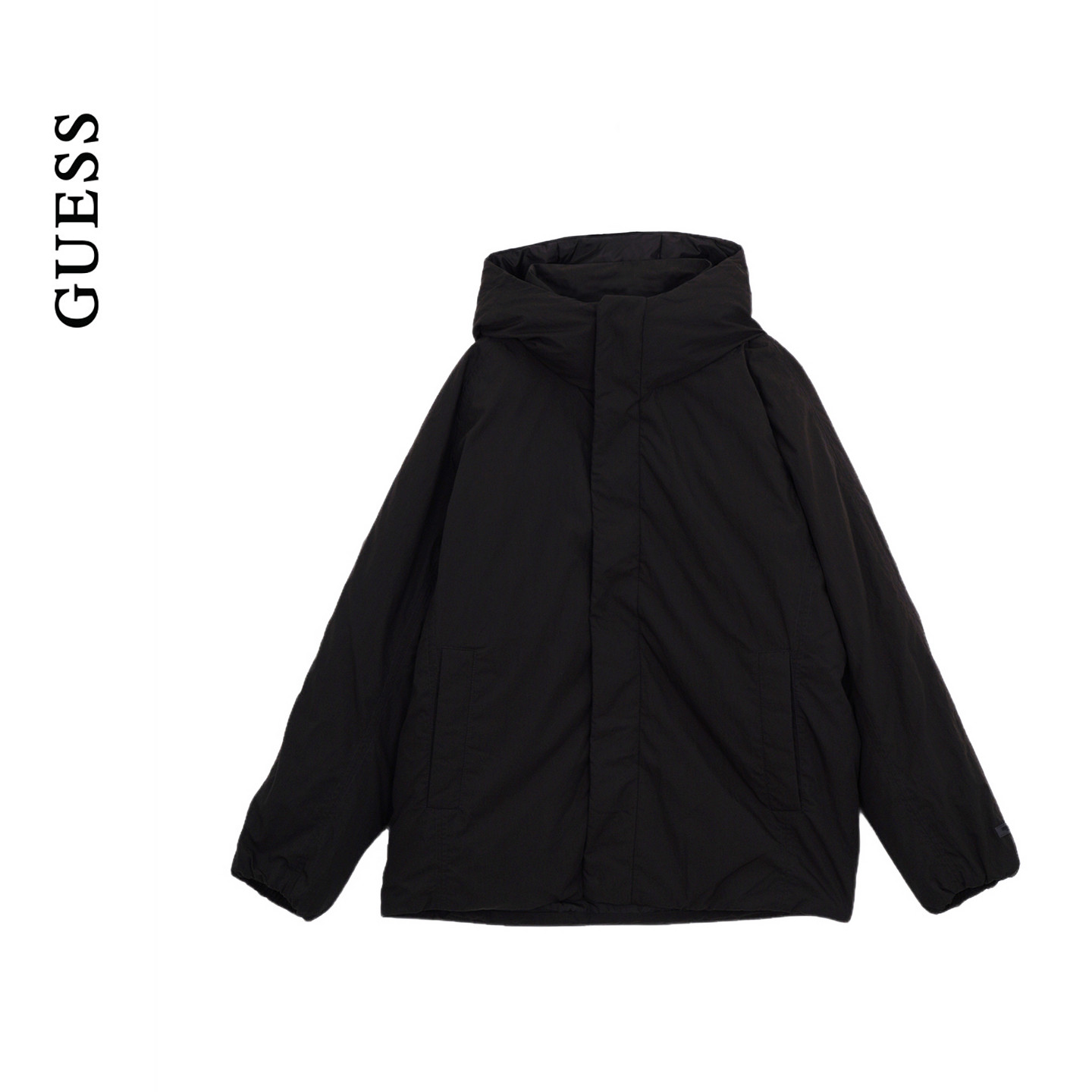 GUESS25年新款秋冬男士简约口袋外套连帽夹克羽绒服-MP4W5892