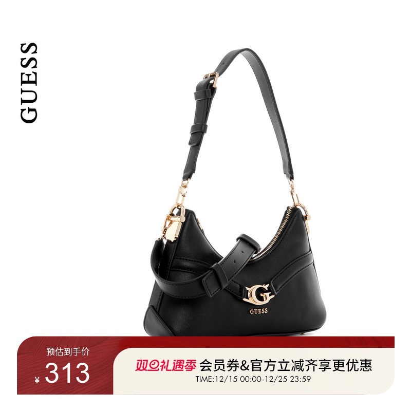 GUESS25年新款早秋女士通勤半月弧度优雅日常百搭单肩包-BG799372