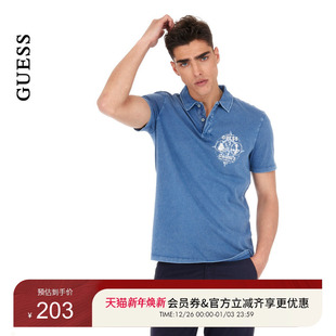 T恤 GUESS男士 polo翻领纯棉短袖 经典 M5RP10KCMY0 时尚