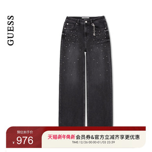 YO3D5115 水洗直筒牛仔裤 GUESS女士时尚 潮流百搭经典