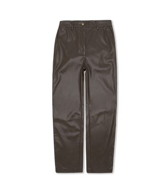 GUESS24年女士纯色气质直筒休闲长裤-W4YB18WF8Q0