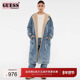 GUESSOriginals女士绒毛牛仔风衣外套 W5RG70D4XY0