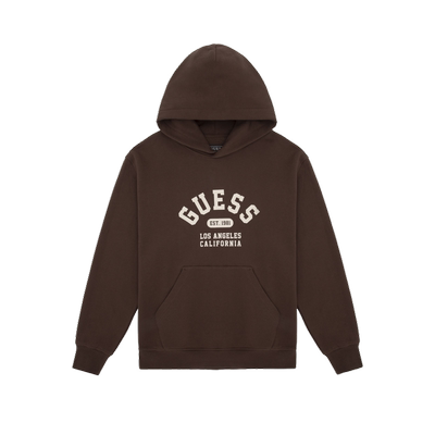 GUESS撞色logo休闲长袖卫衣