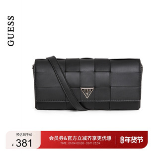GUESS女士编制纹理都市时尚通勤时尚单肩包-WG966119