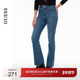 GUESS女士复古潮流款 磨白微喇牛仔裤 Q4PA93D51V0