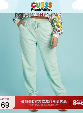 GUESS×FriendsWithYou女亲子款针织裤-W1GQ07R8BK2