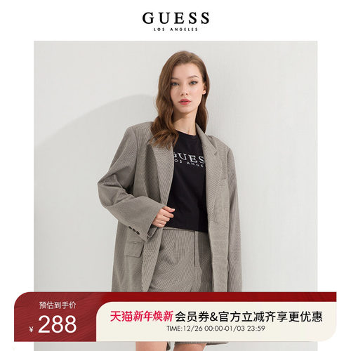 百搭休闲小格子西装外套