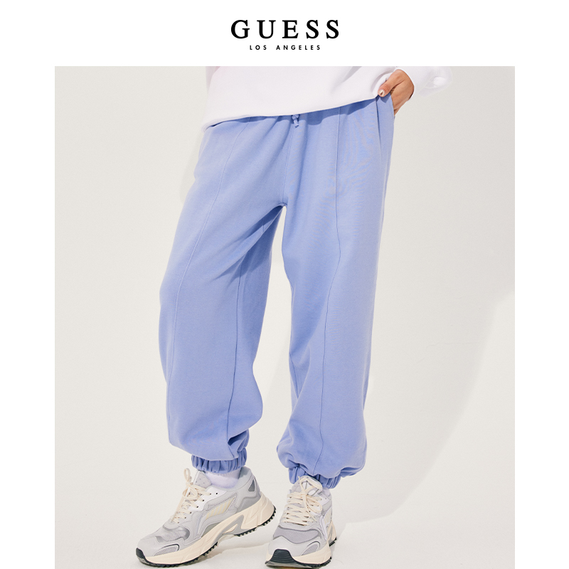 GUESS2021秋冬新款纯色休闲卫裤