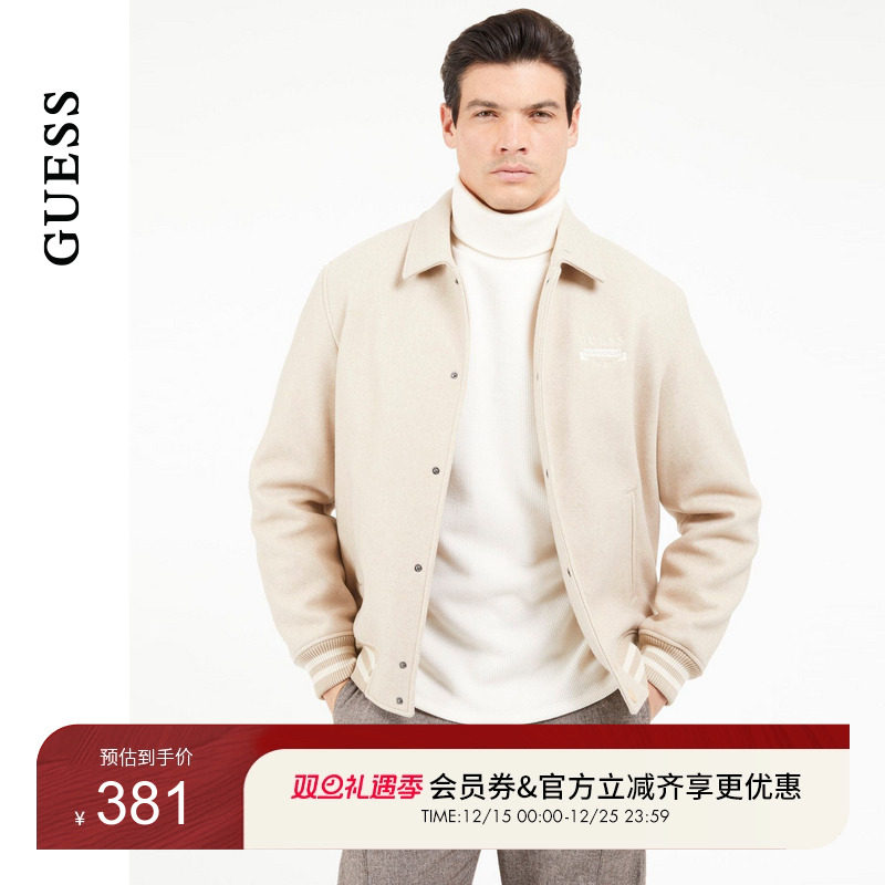 轻运动棒球服外套GUESS