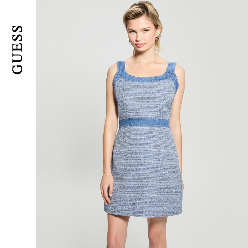 GUESS时尚气质梭织连衣裙