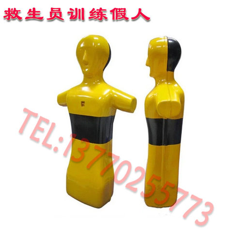 假人溺水急救员黄色训练习游泳池