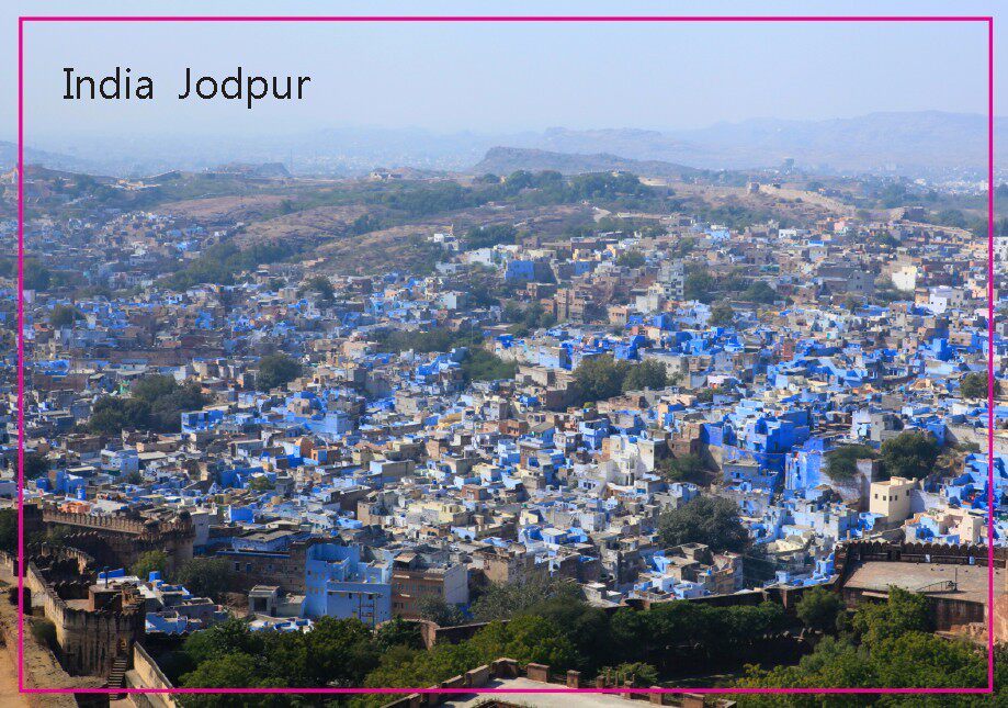 卡通印度焦特布尔蓝城风景家居品磁性冰箱贴5390送朋友个性创意