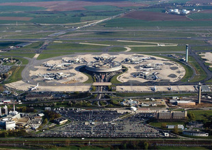 家居饰品法国巴黎戴高乐机场风景纪念品磁性冰箱贴5276