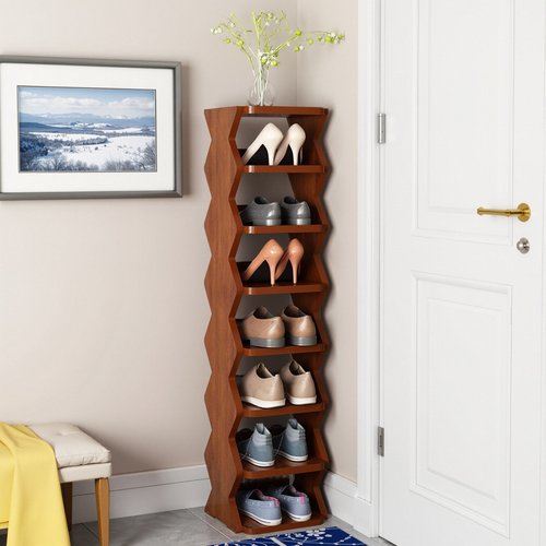全实木小窄款多层鞋架鞋子收纳架
