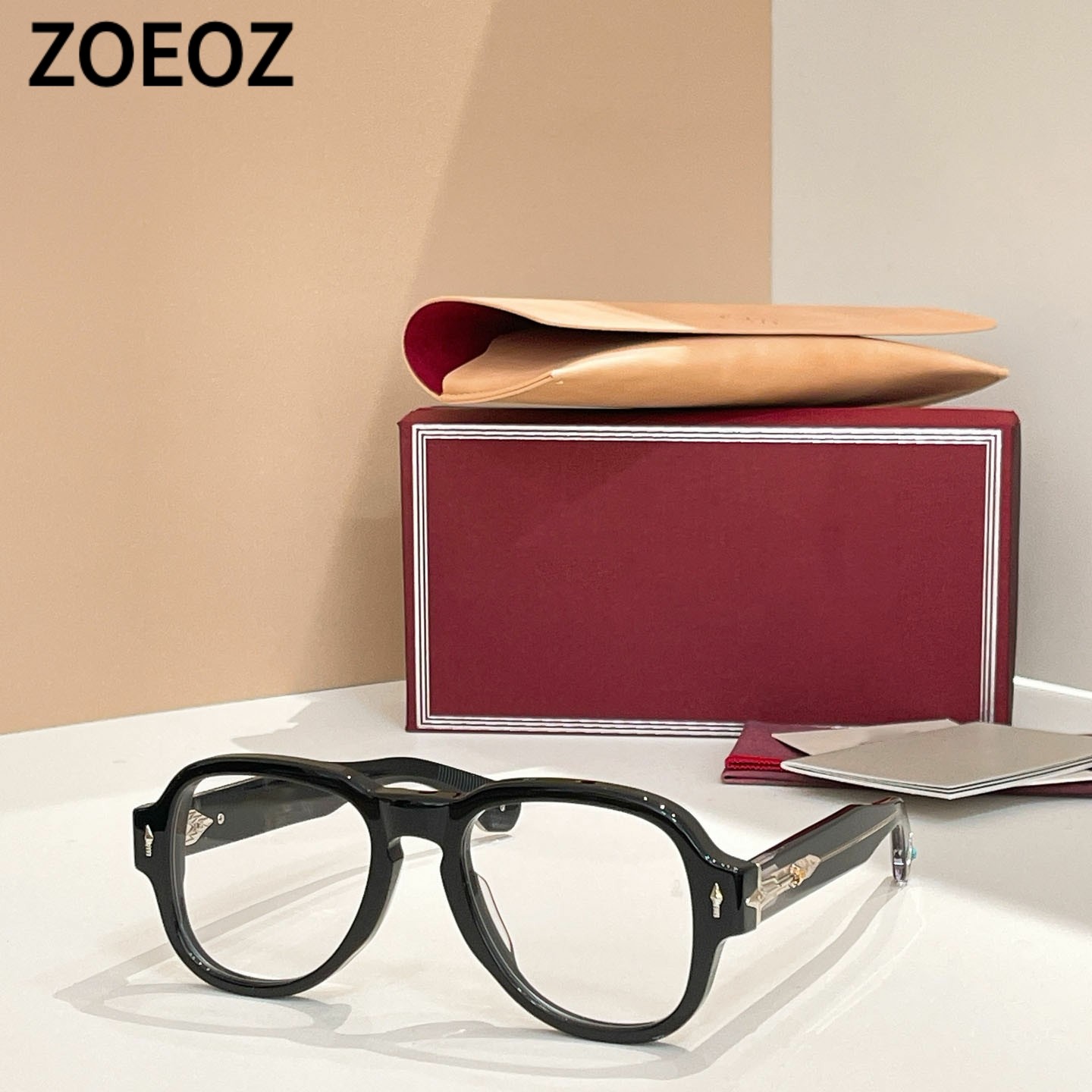 jmm REDCLOUD复古粗框大框飞行员男女款近视眼镜框板材防平光镜架