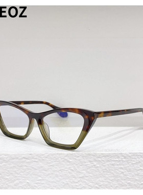 THEO Mille89 复古猫眼形眼镜近视眼镜框男款黑框板材镜架女款