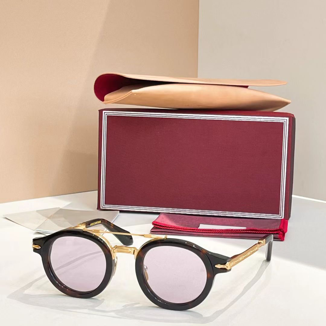 jmm DELAGE椭圆形金属框包边款墨镜防晒太阳眼镜男女潮款