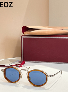 jmm ARAGON 双拼色金属圆形太阳眼镜个性墨镜防晒男女潮款