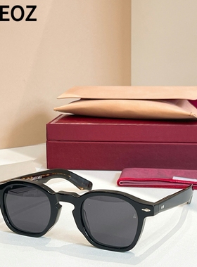 jmm ZEPHIRIN 44码粗框皇冠框圆形太阳眼镜男女潮款板材大脸墨镜