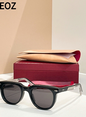 jmm STAHLERI个性复古方圆形太阳眼镜男女潮款板材中大脸墨镜