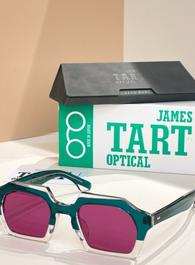 JAMES TAR 577复古粗框个性不规则多边形墨镜男女款帅气太阳眼镜