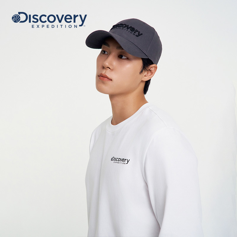 Discovery探索户外运动露营基础款百搭弯檐棒球帽情侣