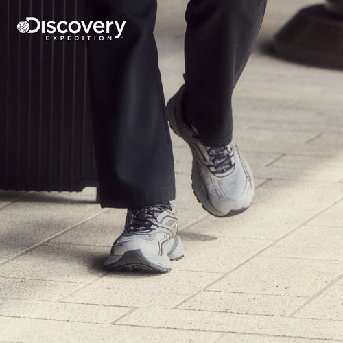 Discovery探索户外徒步鞋厚底复古运动鞋男女情侣同款