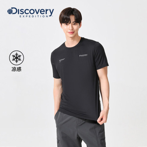 Discovery户外徒步凉感短袖T恤男