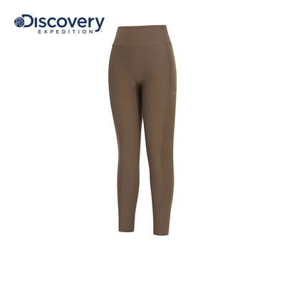 Discovery探索秋冬户外运动高弹贴身舒适提臀紧身打底裤女