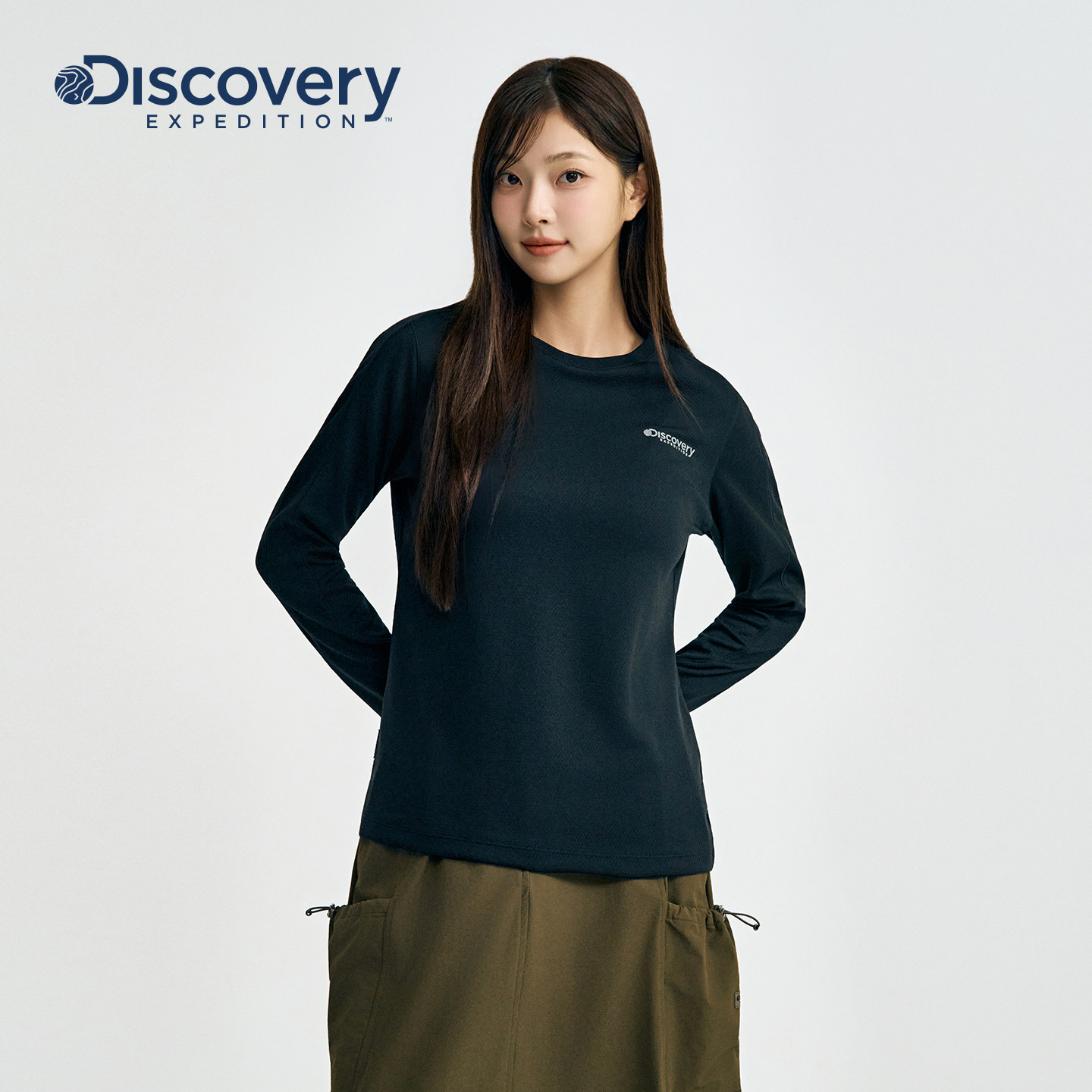 Discovery探索山系户外速干长袖T恤休闲圆领运动上衣男女25秋新品,户外/登山/野营/旅行用品,速干T恤,淘宝优惠券,粉丝福利购,淘宝优惠卷